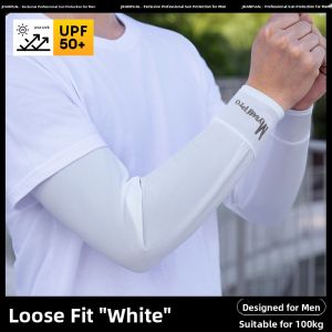Sun Protection Ice Sleeves for Men Summer Loose Large Size Thin Ice Silk Cycling Driving Gloves