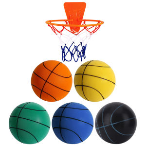 【New Arrival】18/21/24cm No Noise Basketball Size 3/5/7 Silent Basketball Dribbling Training Basketball for Indoor Activities