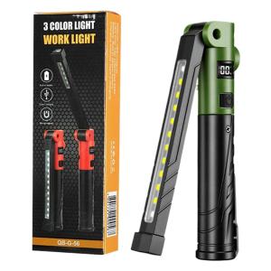 Đèn Pin LED Sạc Lại Được Với Màn Hình Hiển Thị Năng Lượng Thiết Kế Gấp Gọn Chống Nước IP44 Dùng Cho Cắm Trại Ngoài Trời Sửa Chữa Khẩn Cấp