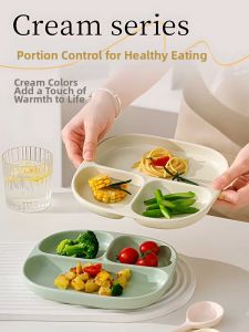 Loolecondera | Dieting Sectioned Ceramic Plate for Adults and Children