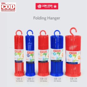 Folding Hanger Sticks Lion Star | Gantungan Baju | Jemuran Baju Bayi | Jemuran Popok