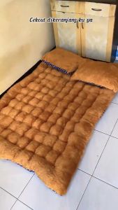 A7 Kasur Gender JUMBO Bulu Rasfur Warna Polos Uk.140x180x10cm Kasur Lantai kasur Santai Kasur Premium Free 2 Bantal Cantik