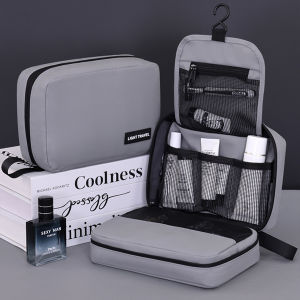 Men Foldable Toiletry Bag Travel Business Layered Multiple Pockets Cosmetic Makeup Cases Male Hanging Storage Organizer Wash Bag