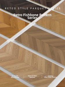 BEIQIVI | Waterproof Wear-resistant Fishbone Pattern Flooring 12mm