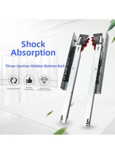 Cushioned Push-Open Drawer Slides