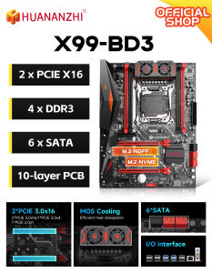 HUANANZHI | X99-BD3 Motherboard LGA2011-3 4 DDR3 Slots 128GB RAM PCIE 3.0 NVME SATA3.0 Mainboard