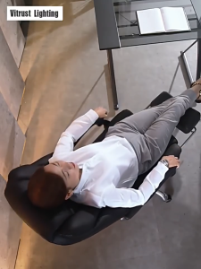 Ergonomic Boss Chair with Massage & Footrest Non-Foldable Steel Slide Rail Explosion Proof Air Pressure Rod Five Star Iron Feet USB Port Gaming Office Chair