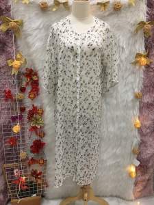 Đầm Hoa Nhí Phom Suông Dáng Dài 2 hand Nhật hiệu LEPSIM- Size M(#Đ205)