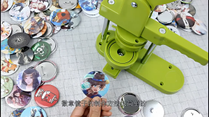 100Pcs 58mm Customizable Button Keychain Metal DIY Kits Gift Making Supplies