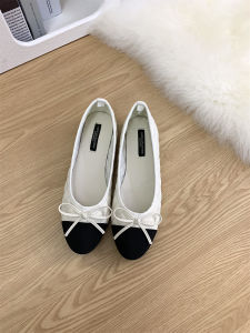Versatile Fairy Shoe Flat Bottom Slip-On round Toe Spring Autumn New Style Commuter Single Shoe Korean Style Flats Fashionable
