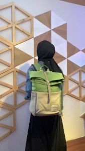 Threerey Tas Ransel - Tas Backpack Roll Top - Tas Punggung Tas Kanvas LOAN TA10305