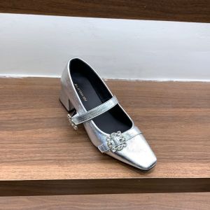 Coarse Heel Black Single Shoes 2026 Spring