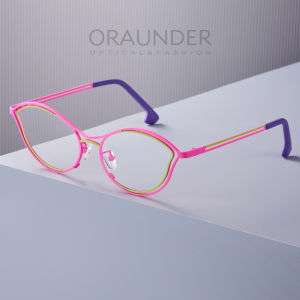 BULLE DE SAVON | Stylish Light Weight Titanium Cat-Eye Eyeglass Frames Anti-Blue Light