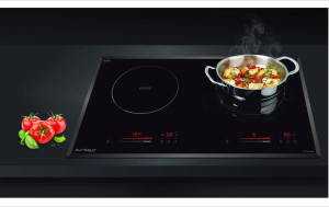 Bếp điện từ đôi thông minh Eurosun EU TE509MAX mặt kính Euro Platinum 2 vùng nấu từ hồng ngoại