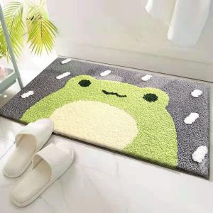 VIKAMA Thảm Phòng Ngủ Hợp Thời Trang Thảm Thấm Nước Lối Vào Phòng Tắm Thảm Trải Sàn Pha Lê Nhung Phụ Kiện Trang Trí Nhà Cửa