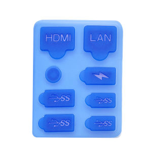 Dust Plug for PS5 SLIM Game Console Silicone Dust Protector Antidust Cover LAN Type-C USB Dock Dustproof Plug