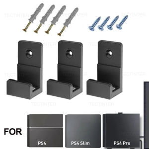 3PCS Wall Mount Holder For PS4 Console Bracket For PlayStation 4 Storage Stand Host Rack Hook Base For PS4 Pro/Slim Accessories
