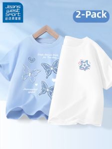 JEANSWEST SPORT | Sport Casual Summer Girls T-Shirt Cotton