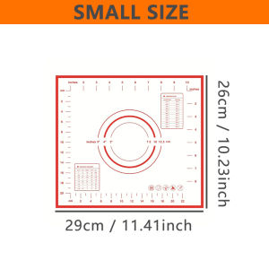 Lager Silicone Pastry Mat for Rolling Dough with Measurement Thick Non Stick Baking Fondant Counter Mat Oven Liner 24x16 Inch