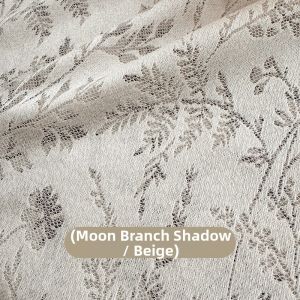MEIYUAN | Vintage French Style Tree Branch Pattern Light Transmitting White Sheer Curtain