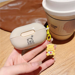 Creative Cartoon Bluetooth Earphone Case Soft Silicone Cream White Floral Design Protective Cover for SOAIY GK9 Earbuds