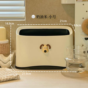 Cute Small Desktop Trash Can Home Living Room Dining Table Bedroom Office Desk Paper Waste Basket Coverless Plastic Bin