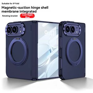 Ốp Điện Thoại Từ Tính Magsafe Với Giá Đỡ Xoay 360 Độ Và Miếng Dán Bảo Vệ Màn Hình Dành Cho iPhone Ultra Duo - Vỏ Bảo Vệ Gập Được Với Bản Lề