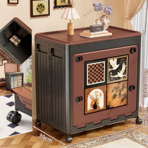MEIZHUFU | Vintage Style Storage Box Large Capacity Foldable Lid