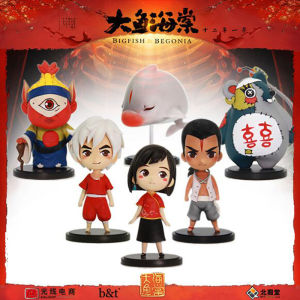 Big Fish Anime Q Version Collectible Figure Dolphin North Dynasty Hall Production Film And Television Periphery Pvc Material in Stock