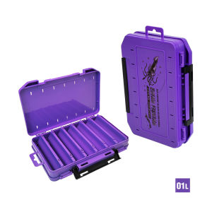 iLure | Portable Double Side Egi Squid Jig Tackle Box 14 Compartments Hard Lure Storage Box Eging Fishing Bait Organizer Fishing Gear