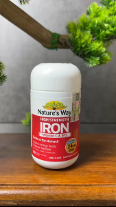 [Nhập khẩu chính ngạch] Natures Way High Strength Iron + Vitamin C&B12 – Hỗ trợ bổ sung Sắt Vitamin C & B12 cho cơ thể (30 viên)