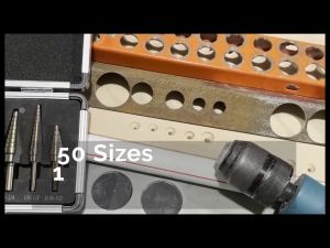 [COD + local seller]5pcs Step Drill Bit HSS Titanium Coated Straight Multiple Hole 50 Size Drill Bit for Metal Wood Plastic Sheet With Aluminum Case