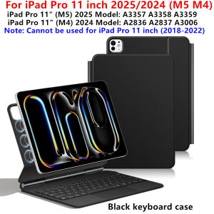 Pogo Pin Magic Keyboard for iPad Pro 11 12.9 13 inch M5 M4 M3 M2 Air 5th 4th 6th 7th 8th Gen Multi-Touch Smart Case Cover Folio