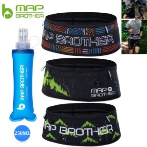 MAP BROTHER W1002 Hydration Running Belt Waist Pack Travel Money Bag Trail Marathon Gym Workout Fitness Mobile Phone Holder Bag
