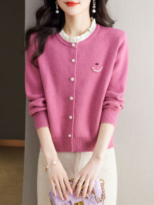 MAIMEI | Lady Elegant Wooden Ear Spring Autumn New Design Short French Style Petite Outerwear