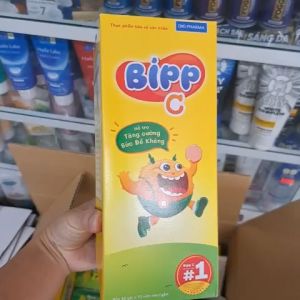 Viên ngậm Bipp C DHG mẫu mới hộp 35 gói vị cam hỗ trợ tăng sức đề kháng