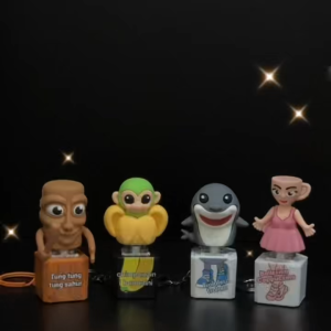 ส่งฟรี ของเล่นทุงทุงซะฮูร์ ทุง ทุง Tung Tung Sahur ตุ๊กตาเกมรูปตุ๊กตา พวงกุญแจของเล่นที่มีเสียงการพิมพ์ 3D