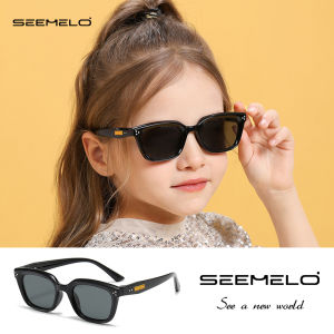 Seelo แว่นตากันแดดโพลาไรซ์แว่นตากันแดดแฟชั่นเด็กแว่นตากันแดด UV400แว่นกันแดดกรอบสี่เหลี่ยมเดินทางขี่จักรยานการเดินป่าการขี่ม้าแว่นตาใส่วิ่ง