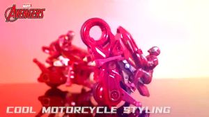 Marvel Original - Iron Man Full-Function Remote Control Stunt Motorcycle 360 Degree Rotation w/ Fancy Tricks