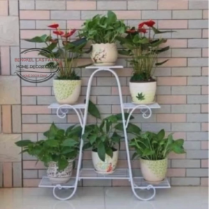 Rak Pot Bunga Besi 9 Susun / Standing Rak Pot 9 Susun / Rak Bunga Besi Tinggi 1M