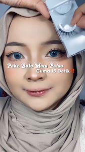 Bulu Mata Palsu Tanpa Lem Langsung Tempel Sudah Ada Perekatnya (Bukan Magnetik) Haeun Beauty \"Lovely\" Human Hair