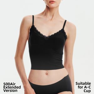 Bananain | Lace Camisole Style Comfortable Smooth Back Bra