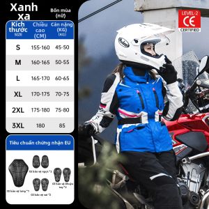 SULAITE | Bộ Đồ Đi Mô Tô Chống Nước Chống Sốc Nhiệt