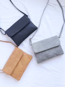 Matte Leather Pure Color New Arrival Mobile Phone Bag Womens Bag Shoulder Messenger Bag Japanese and Korean Horizontal Mom Bag Mini Small Tote