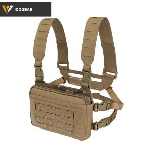Túi Đeo Ngực Chiến Thuật IDOGEAR Với Túi Đựng Băng Đạn 5.56/7.62 Bộ Dụng Cụ Recon Túi Đa Năng Kiểu Kangaroo Túi Quản Lý MOLLE Cắt Laser Dành Cho Nam