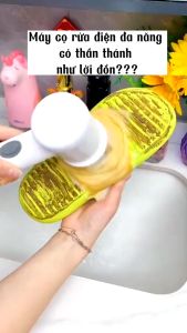 Máy Cọ Rửa Điện Đa Năng Bàn chải làm sạch điện thông minh chống nước Sạc USB