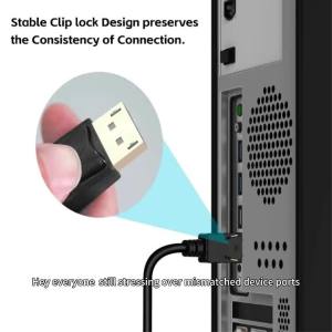 xiede | 4K DisplayPort to HDMI-compatible Adapter Connector DP Male to HDTV Female Converter Vidio Audio Switcher Cable for PC TV Laptop
