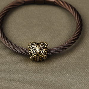 Chow Sang Sang 周生生 999 Gold Charme Taotie Fortune Charm for Women & Men 96138C (Bracelet Not Included)
