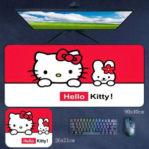 Sanrio | Precision Edge Locking High Quality Rubber Mouse Pad Cartoon Hello Kitty Girls Cute Office Computer Keyboard Pad Wrist Mouse Pad