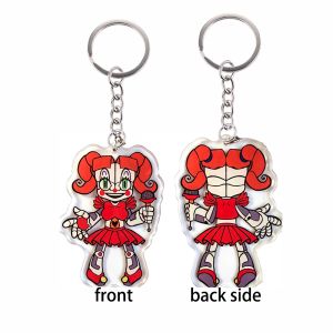 Bandai | for Hot New Game FNAF Ennard Marionette Springtrap Circus Peripheral Double Sided Acrylic Keychain Backpack Pendant Fans Gift